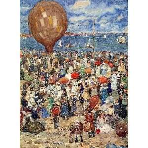   painting name The Balloon 1, by Prendergast Maurice