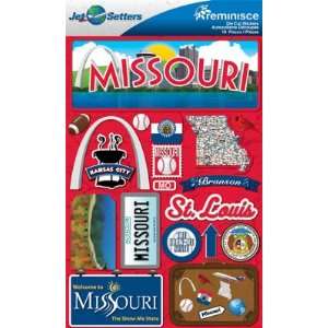    Jetsetters Missouri Die Cut Stickers Arts, Crafts & Sewing