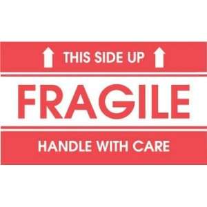  4 x 6 Fragile This Side Up Handle With Care Labels (500 