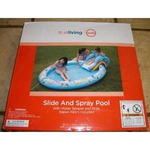  Slide and Spray Pool With Water Sprayer and Slide Toys 
