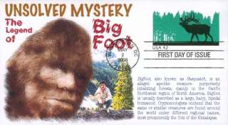 COVERSCAPE computer generated Legend of Bigfoot FDC  