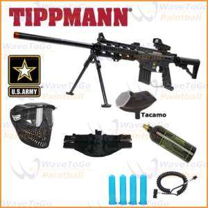 Tippmann US Army PROJECT SALVO DP 22 Paintball Gun Sniper Pack  