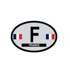  France oval decal   France Country of Origin Sticker Automotive