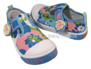 flower child sport sneaks by baby treads non squeaky tennies for older 