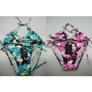   Butterfly And Floral Prints 2 Pc Bikinis Case Pack 12 