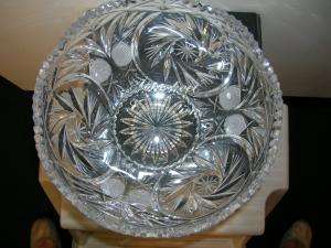 IMPERIAL Lead Crystal Handcut Bowl 24% PbO WOW  