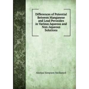   Aqueous and Non Aqueous Solutions Alonzo Simpson McDaniel Books