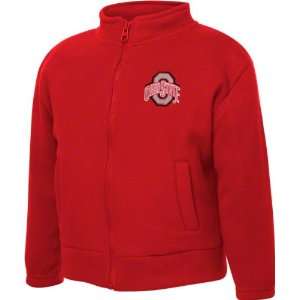  State Buckeyes Toddler Red Polar Fleece FZ Jacket