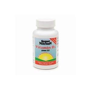  Super Nutrition Vitamin D3 5000 IU 150 tablets Health 