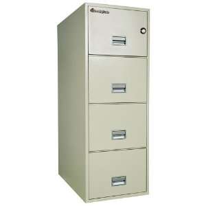   25 in. 4 Drawer Insulated Vertical File   Putty
