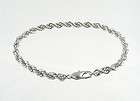 NEW RHODIUM PLATINUM FRENCH ROPE LINK CHAIN MENS BRACELET 6MM 9 or 