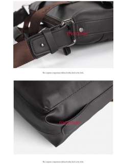 New Mens Vintage Faux Leather Business IT Shoulder Messenger Bag 