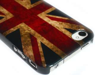 Retro Unique Slim UK National Flag Hard Back Case Cover For iPhone 4 