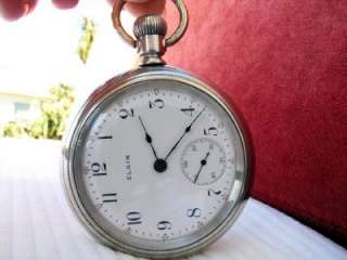 THIS AUCTION UP FOR THE ANTIQUE ELGIN POCKET WATCH   SIZE 18   YEAR 