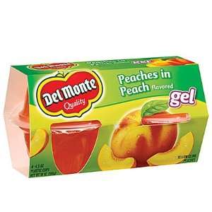   SLICED YELLOW CLING PEACHES IN PEACH JEL 4 PACK OF 4.5 OZ PLASTIC CUPS