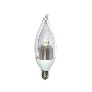  1.7 Watt LED Flame Tip Candelabra Bulb