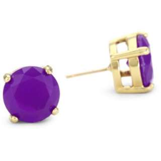 Kate Spade New York Gumdrops Purple Stud Earrings   designer shoes 