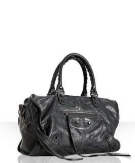 Balenciaga grey lambskin Maxi Twiggy satchel  