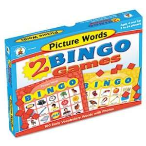   Bingo Games, Picture Words and More Picture Words, Ages 4 and Up