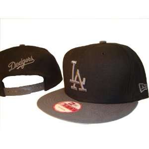 Black & Grey Los Angeles Dodgers New Era Adjustable Snap Back Baseball 