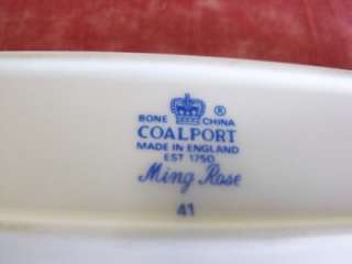 COALPORT  MING ROSE  BONE CHINA DISH TRAY ENGLAND  