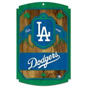  MLB Los Angeles Dodgers 11 by 17 Wood Sign Traditional 