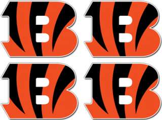 Sheet of 4 Cincinnati Bengals NFL Decals Sticker  