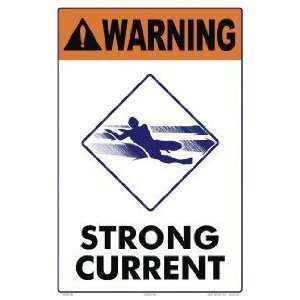  Warning Strong Current Sign 7051Ws1218E Patio, Lawn 