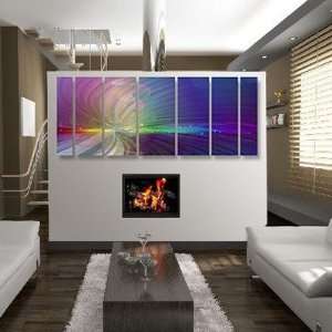   Abstract by Ash Carl Metal Wall Art in Purple   