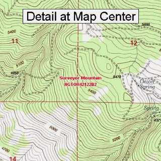   Map   Surveyor Mountain, Oregon (Folded/Waterproof)