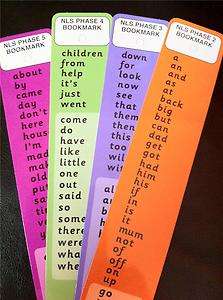 High Frequency word Bookmarks Dyslexia Early learning  