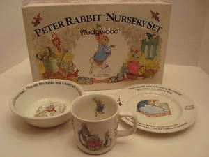 Beatrix Potter Peter Rabbit Nursery Set by Wedgewood  