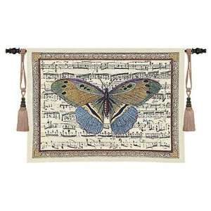  Fine Art Tapestries 3142 WH Butterfly Dance II Tapestry 