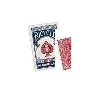  Jumbo Bicycle Cards Gaff   Blank Face RED   Magic Toys 