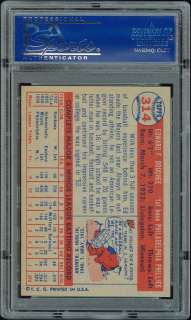 1957 Topps #314 Ed Bouchee PSA 9 Low Pop  