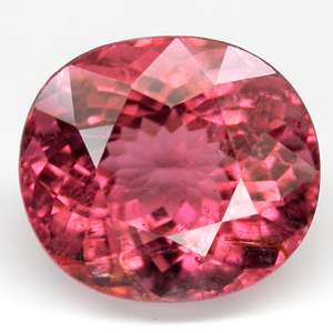 80cts~LUSTROUS OVAL PEACH PINK NATURAL TOURMALINE  