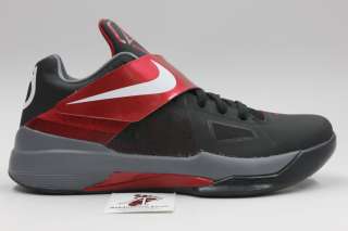   KD IV BASKETBALL SHOES NEW KEVIN DURANT AUTHENTIC BLACK RED 473679 003