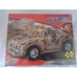  DIY 3 D Puzzle of the Jeep Friction Do It Yourself Toys 