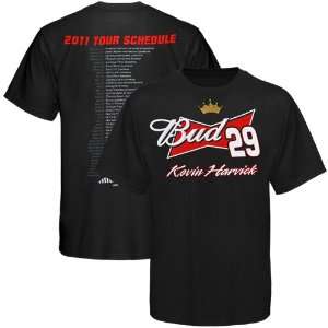  Checkered Flag Kevin Harvick 2011 Driver Schedule T shirt 