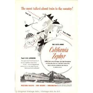   Zephyr The most talked about train in the country Vintage Ad Home