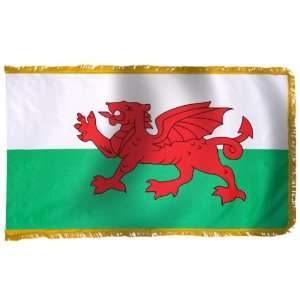  Wales Flag 5X8 Foot Nylon PH and FR Patio, Lawn & Garden