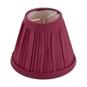 Darice Pleated Cloth Covered Lamp Shade Burgundy 2 1/2X4X5 2609 65 
