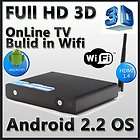   HD 3D 1080P HDMI Android 2.2 Network HDD Media Player Wifi Online TV