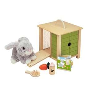  Plush Rabbit Gift Set incl. Carry Case, Carrot, Bottle, Brush 