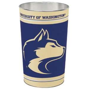  Washington Huskies NCAA Tapered Wastebasket (15 Height 
