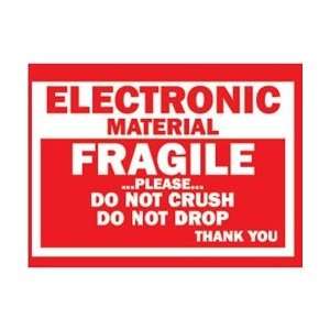  Fragile Shipping Labels   Electronic Material Fragile 
