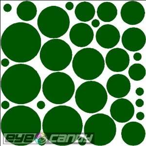 34 Forest Green Polka Dots Wall Stickers Decals Words 