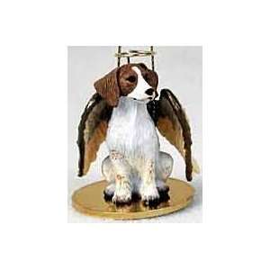 Brittany Angel Christmas Ornament   Brown and White