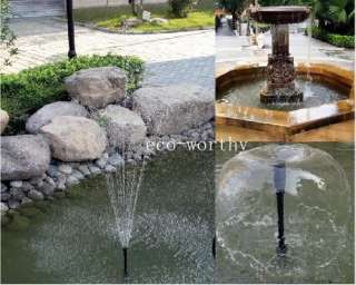   Solar Power Submersible Fountain Pond Brushless Water Pump, solar pump