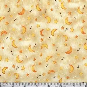   Cowboy Midnight Music Cream Fabric By The Yard Arts, Crafts & Sewing